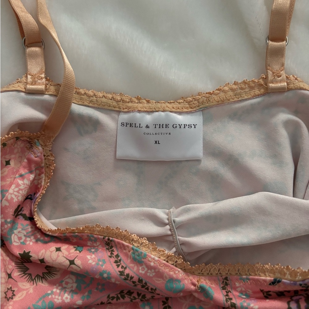 Spell Pink Lace Trim Bra